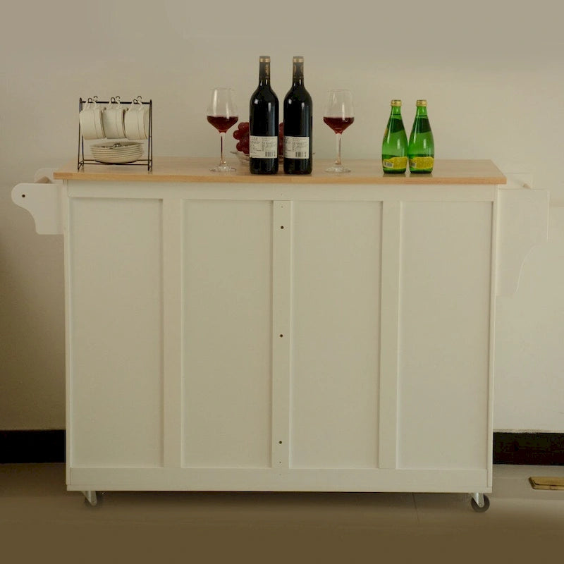 Kücheninsel und Küchenwagen (ohne Hocker)
