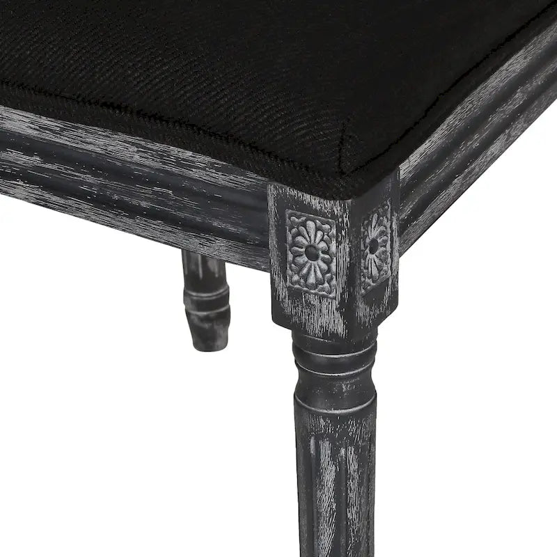 Sedia da pranzo in legno e canna intrecciata imbottita (set da 4)