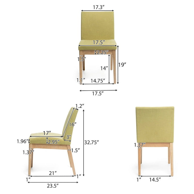 Gepolsterte Esszimmerstühle (2er-Set)