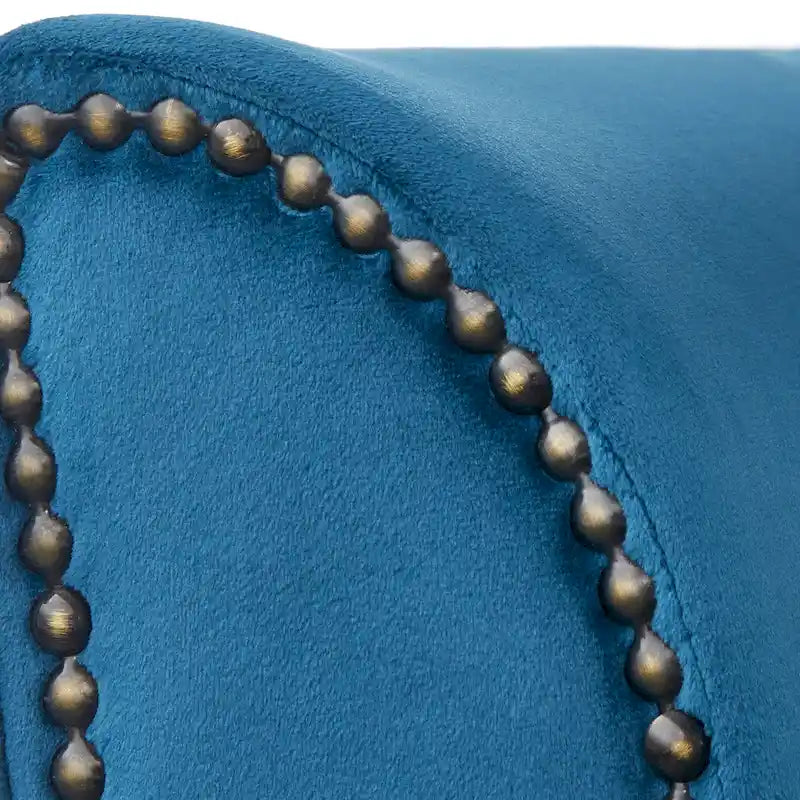 Chaise longue contenitore con bordino a borchie