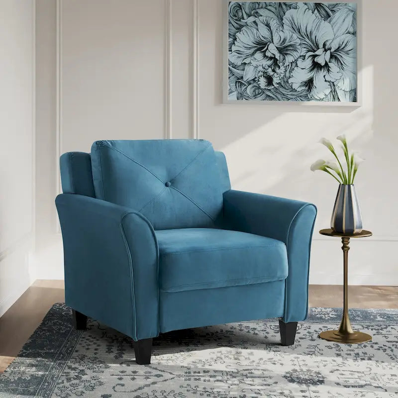 Silla decorativa de microfibra