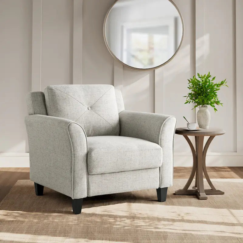 Silla decorativa de microfibra