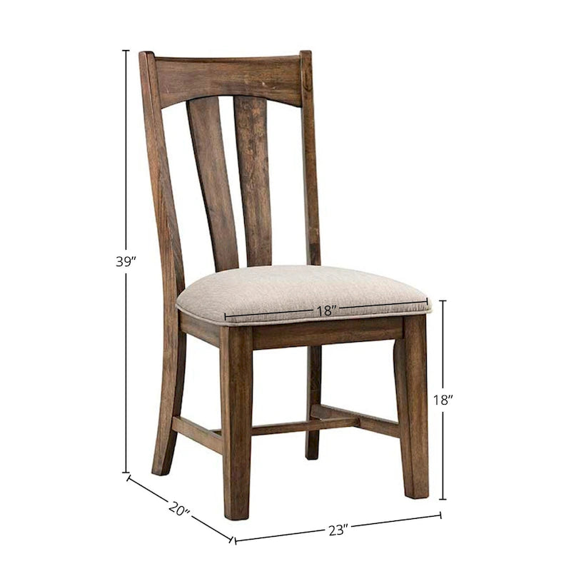 Chaises d’appoint à dossier éclaté gris poudre à canon (ensemble de 2)