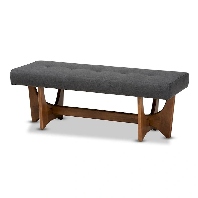 Mid-century Modern Upholstered Bench