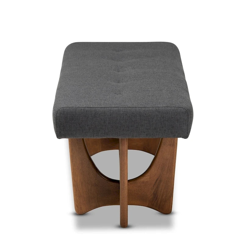 Mid-century Modern Upholstered Bench