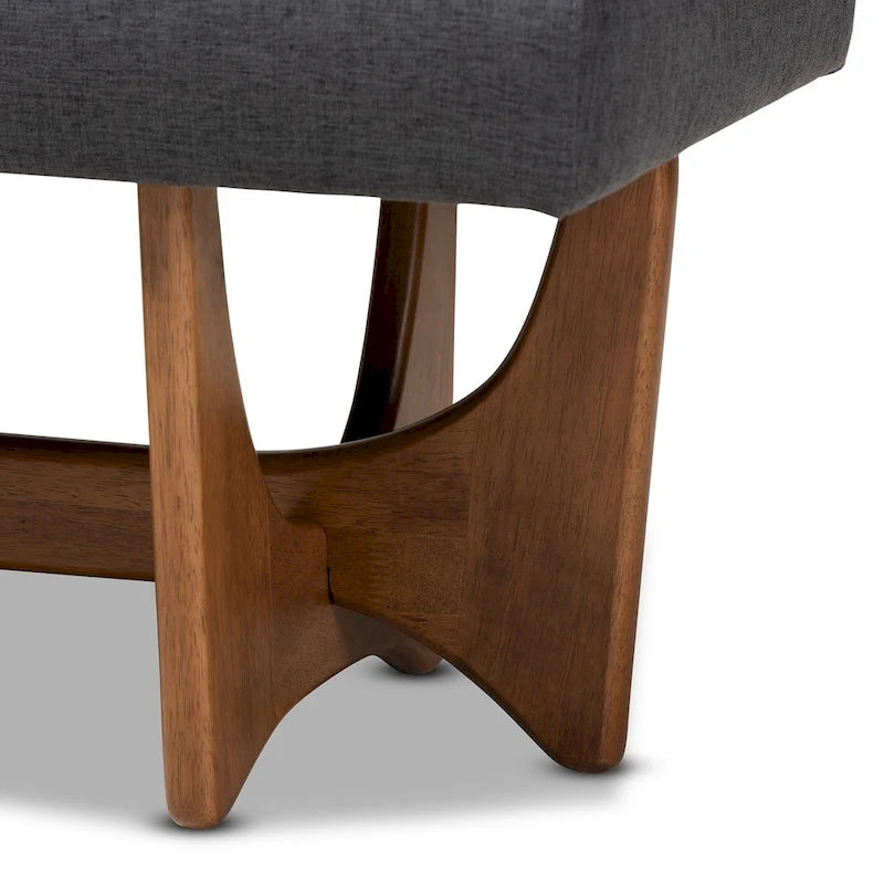 Mid-century Modern Upholstered Bench