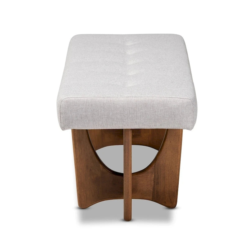 Mid-century Modern Upholstered Bench