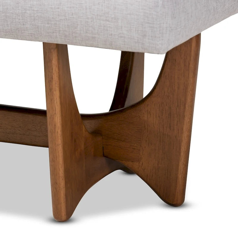 Mid-century Modern Upholstered Bench