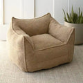 Faux Fabric Bean Bag Sofa Chair with Memory Foam