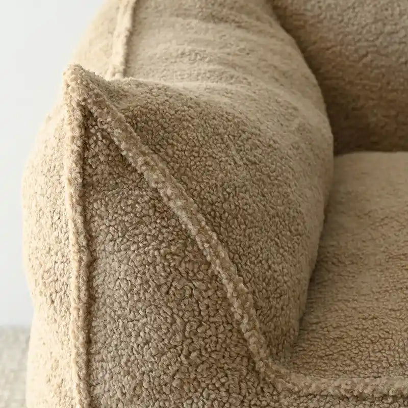 Faux Fabric Bean Bag Sofa Chair with Memory Foam