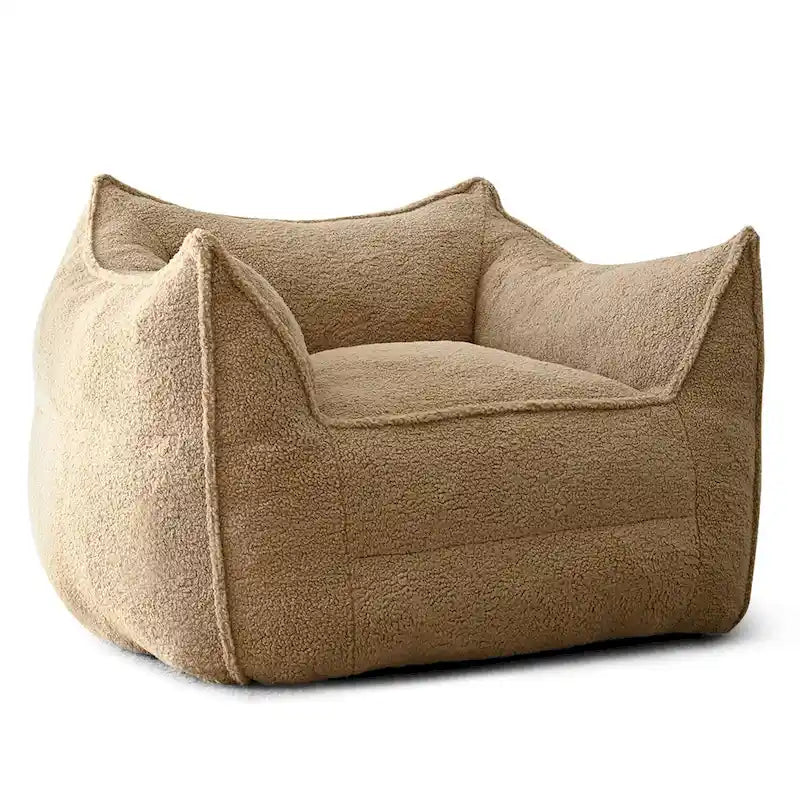 Faux Fabric Bean Bag Sofa Chair with Memory Foam