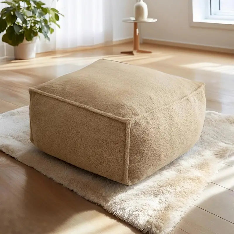 Faux Fabric Bean Bag Sofa Chair with Memory Foam