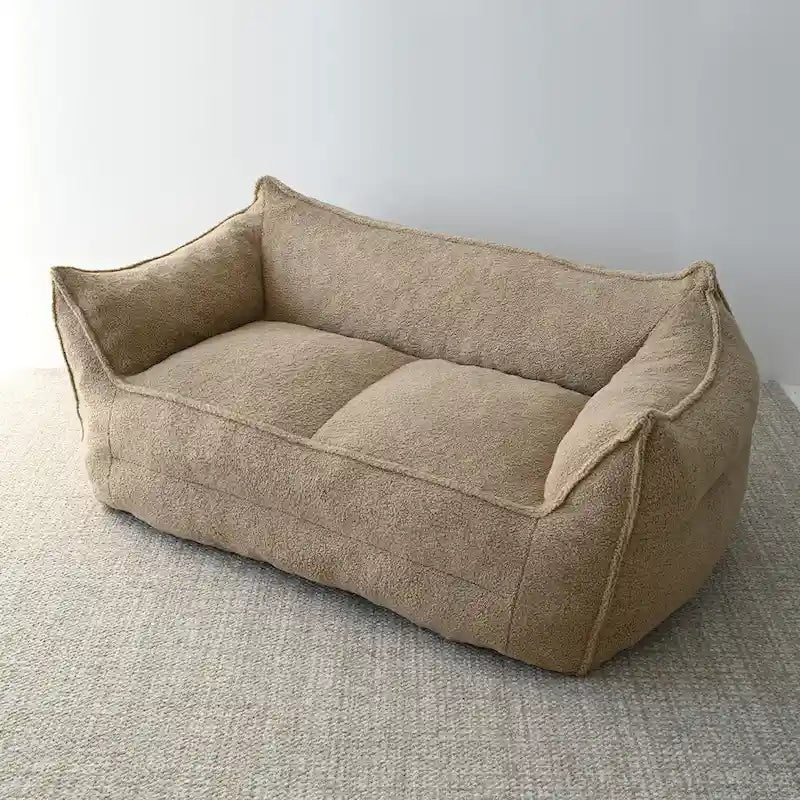 Faux Fabric Bean Bag Sofa Chair with Memory Foam