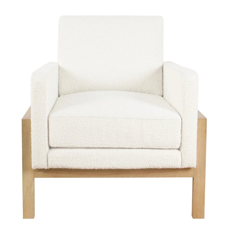 Modern Wood Frame Accent Chair