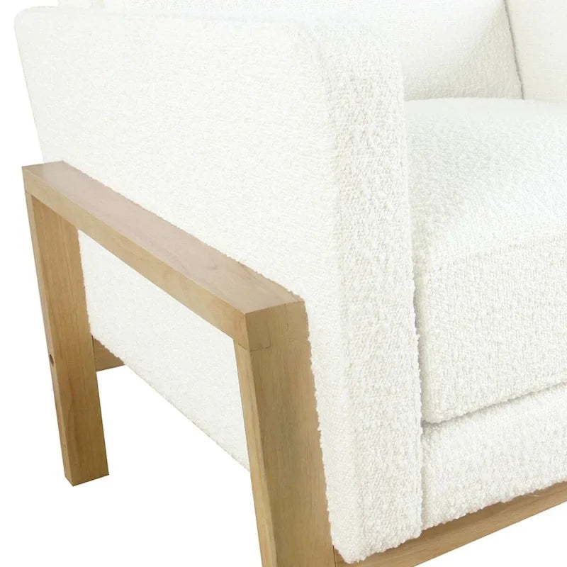 Modern Wood Frame Accent Chair