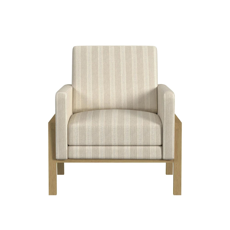 Modern Wood Frame Accent Chair