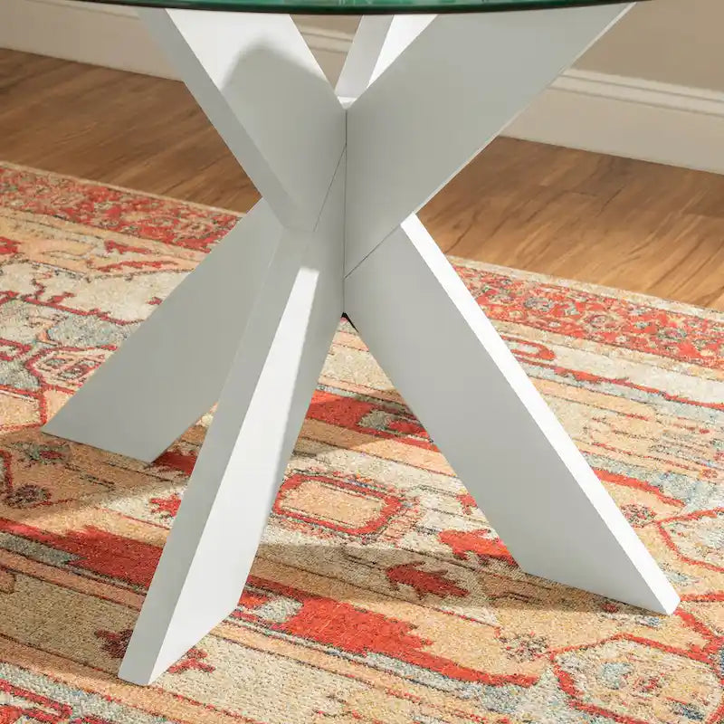 Round Glass Dining Table