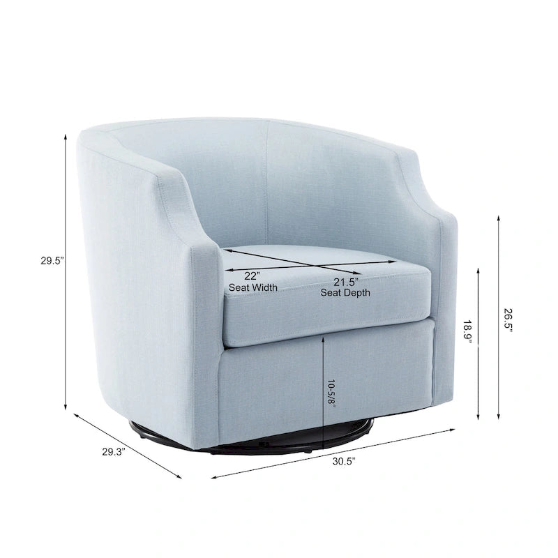 Sillón mecedor giratorio tipo barril