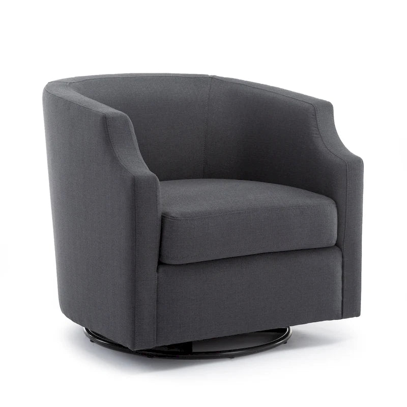 Sillón mecedor giratorio tipo barril