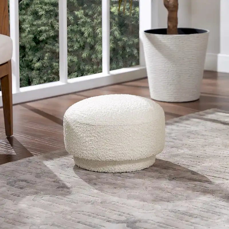 Reposapiés otomano con forma de champiñón de 15"