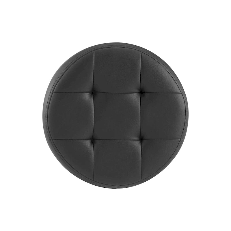 Faux Leather Swivel Ottoman