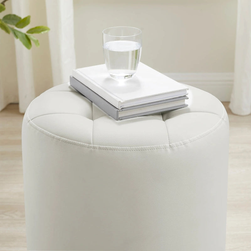 Pouf girevole in similpelle