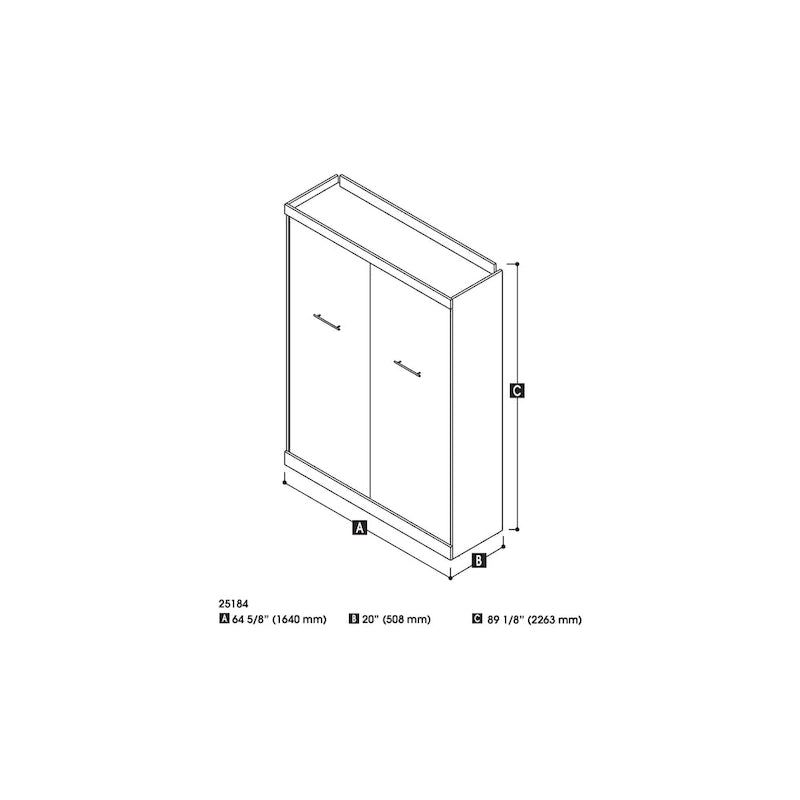 65W Queen Murphy Bed - Space-Saving Wall Bed