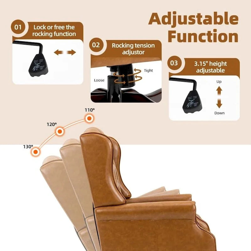 Classic Executive Office Chair High Back Wingback