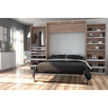 125W Queen Murphy Bed with 2 Closet Organizers
