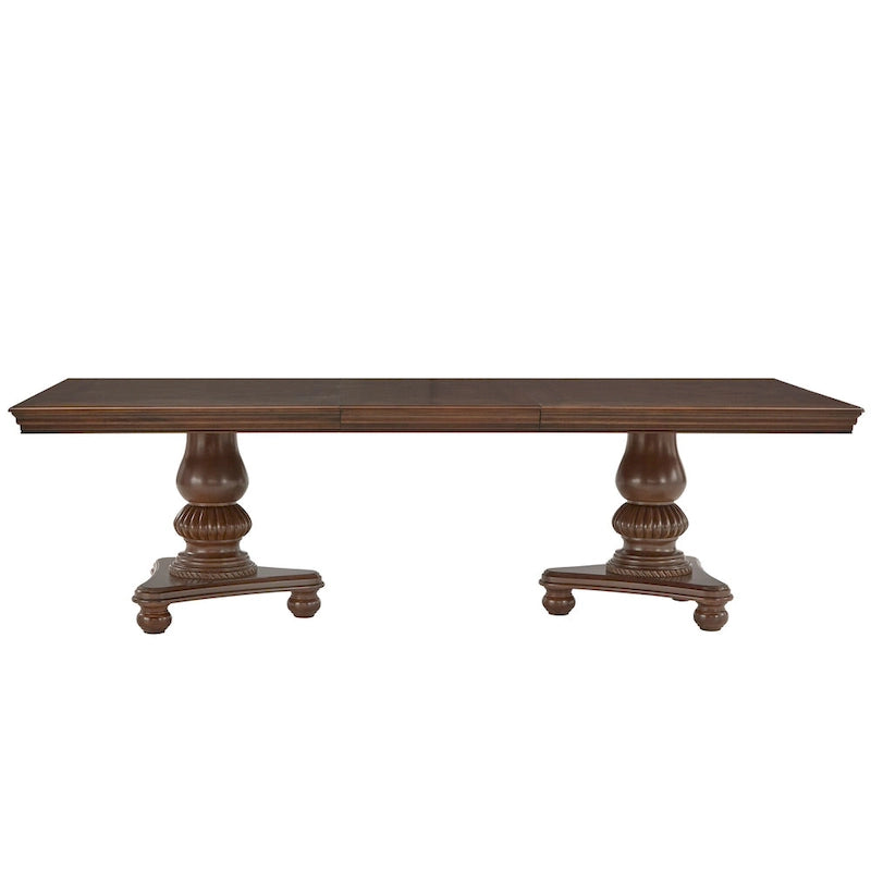 Constantinople Double Pedestal Dining Table with Extending Leaf