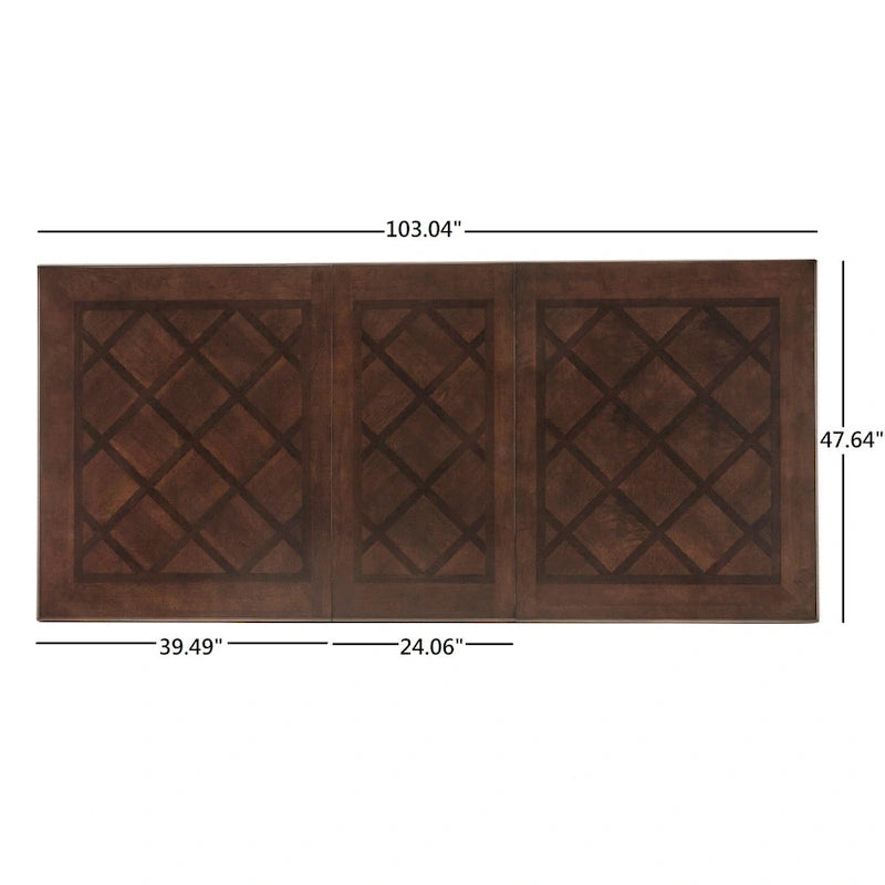 Constantinople Double Pedestal Dining Table with Extending Leaf