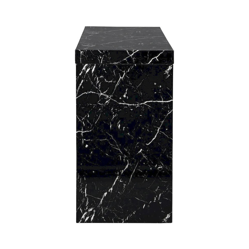 Mesa de 60 pulgadas a altura de barra con acabado de mármol sintético