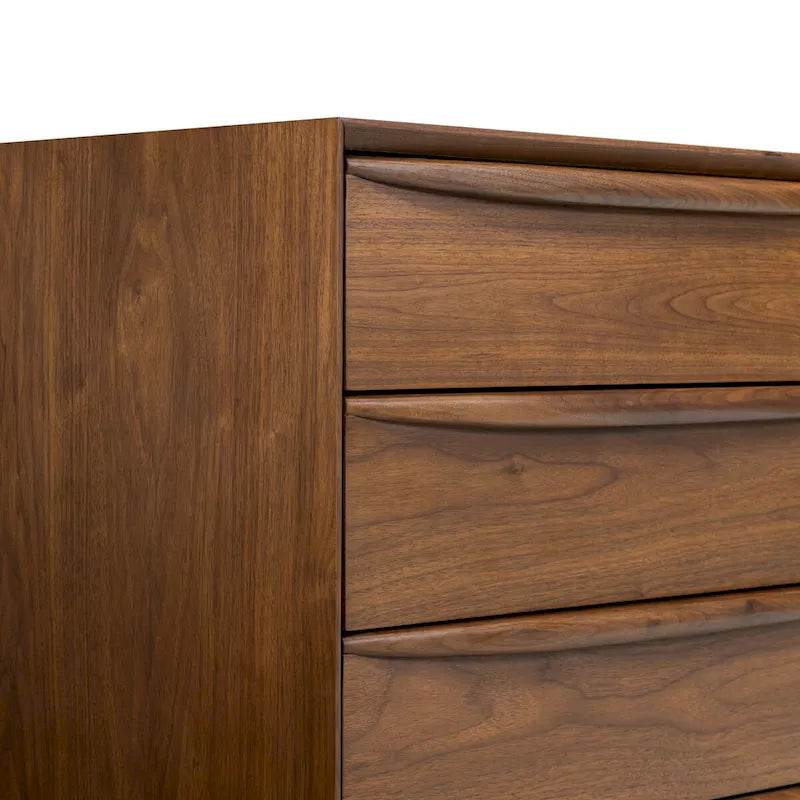 Cassettiera in noce da 63"