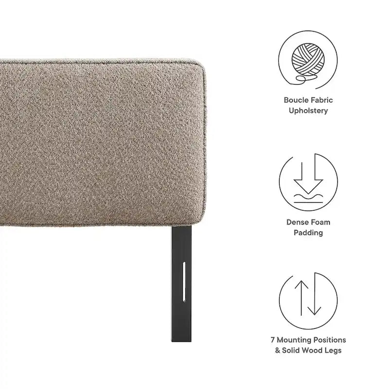 Boucle Fabric Headboard
