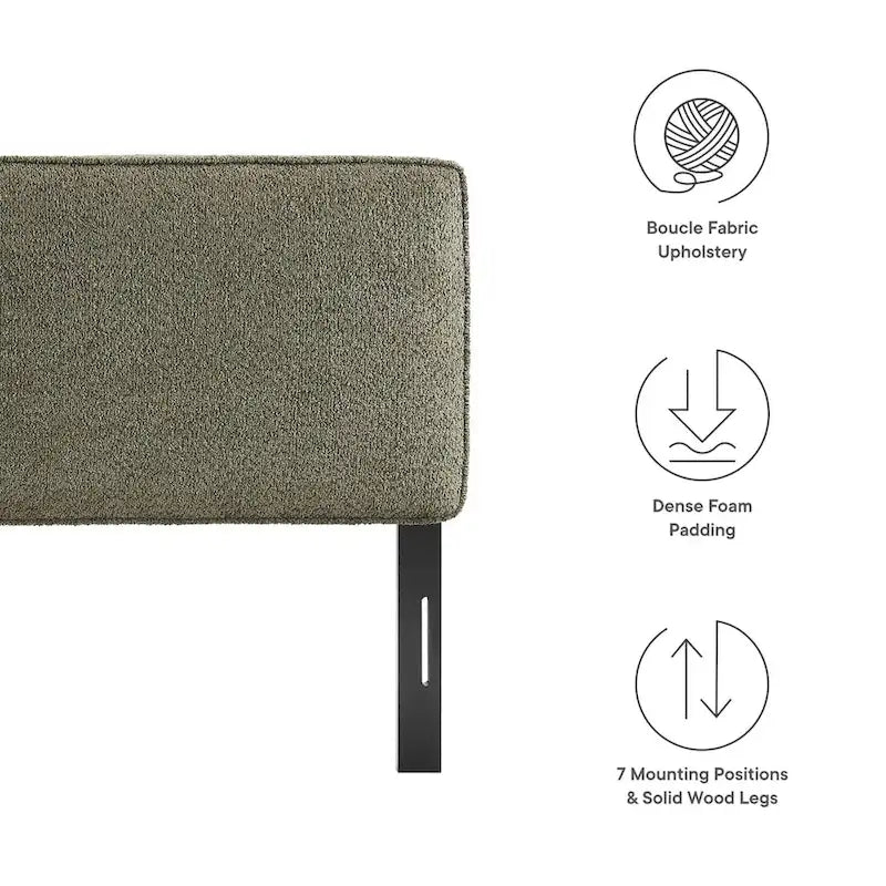 Boucle Fabric Headboard