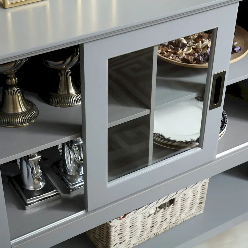 55" Grey Buffet Table