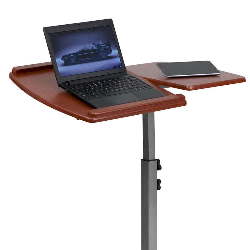 Angle and Height Adjustable Mobile Laptop Table