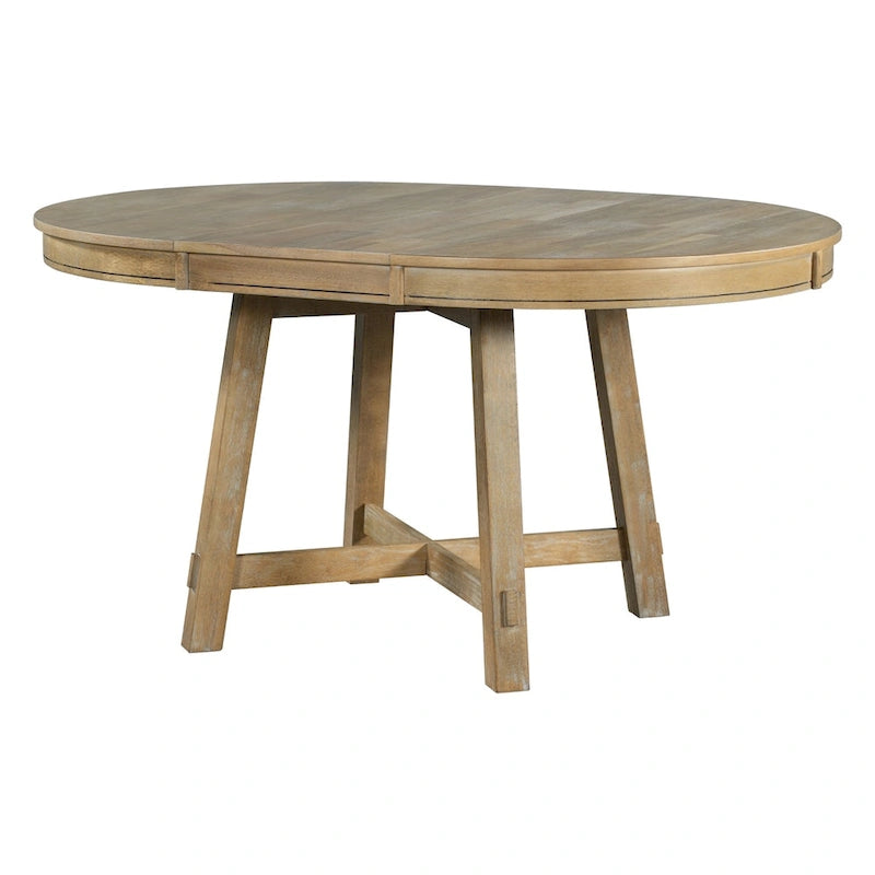 Table à manger ronde extensible avec rallonge de 16 po