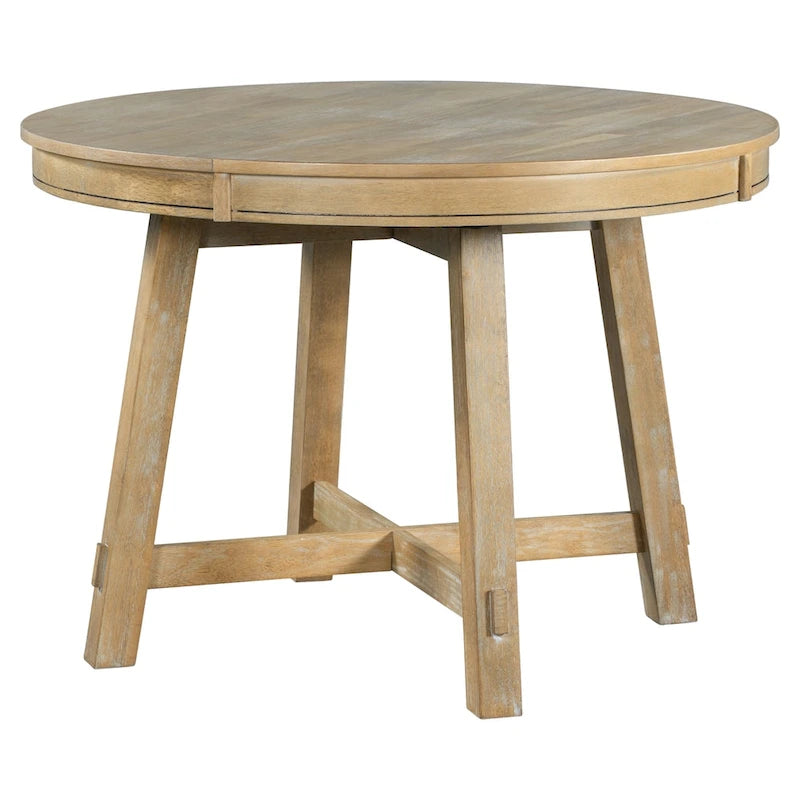 Table à manger ronde extensible avec rallonge de 16 po