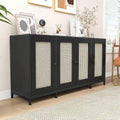 59" breites Holz-Sideboard mit 4 Türen, Stauraum und Regalböden