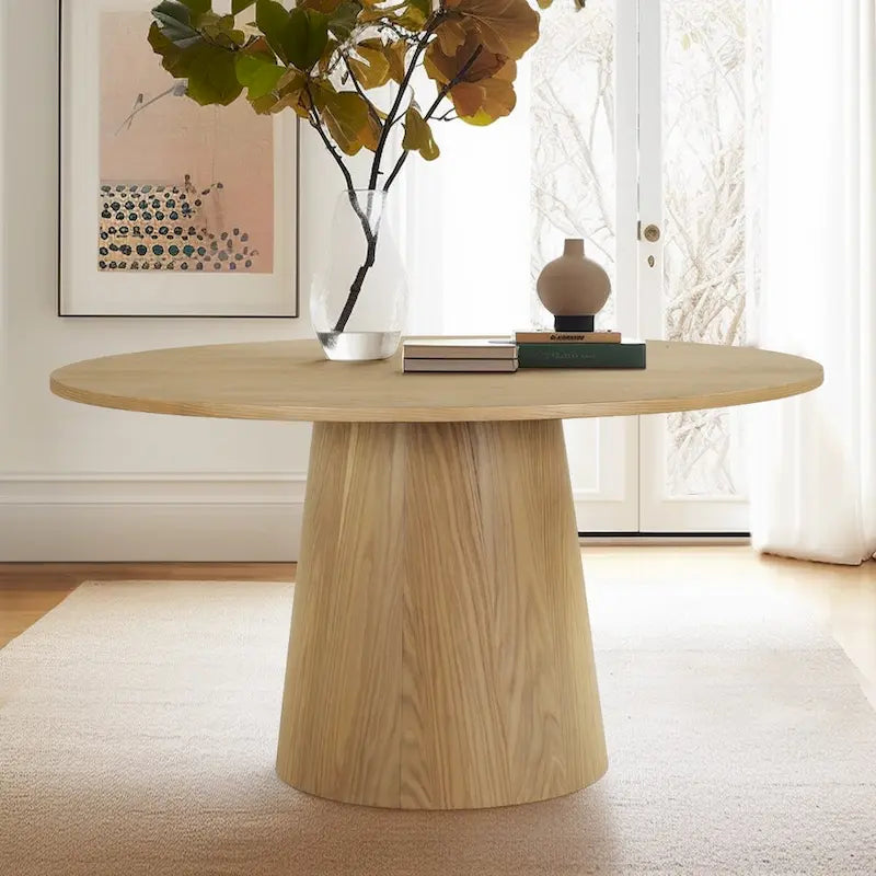 Table à manger ronde de 52" avec piètement central