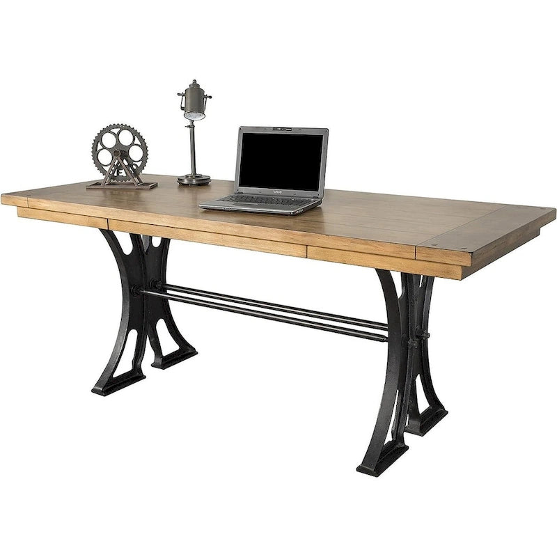 Rustikaler Schreibtisch, Schreibpult, Büroschreibtisch, Braun