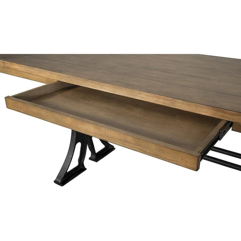 Rustikaler Schreibtisch, Schreibpult, Büroschreibtisch, Braun