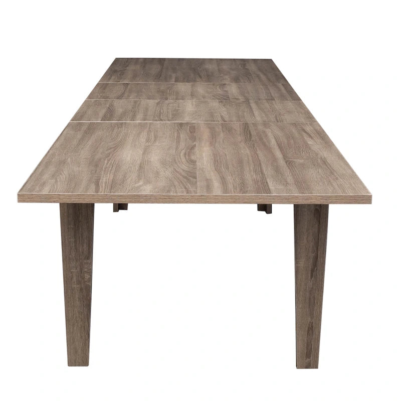 Table à manger rectangulaire extensible pour 4 à 12 personnes