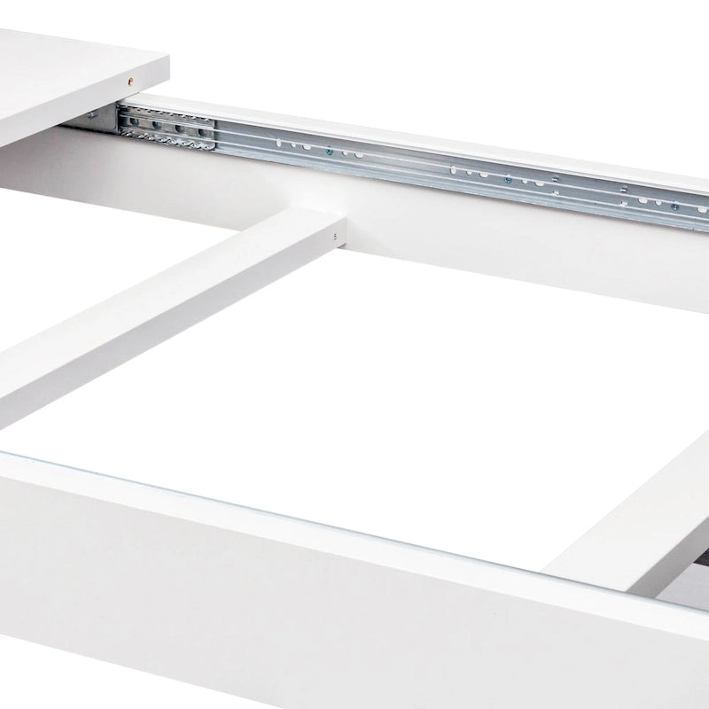 Table à manger rectangulaire extensible pour 4 à 12 personnes